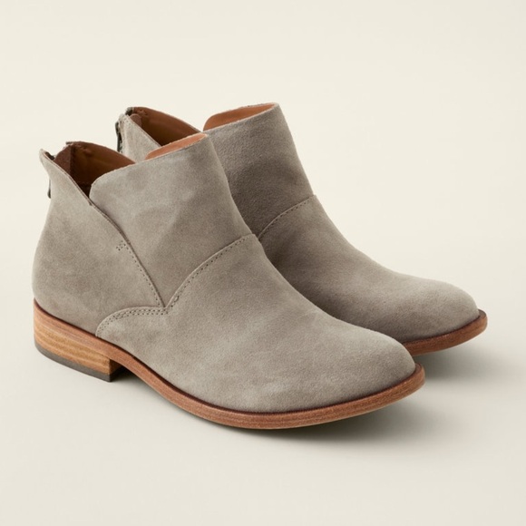 Kork-Ease® Ryder Short Ankle Boots Taupe Suede Zip Up Size 9 Women - Picture 1 of 10